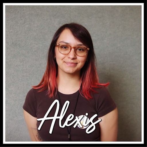 A picture of our Circulation Librarian, Alexis.